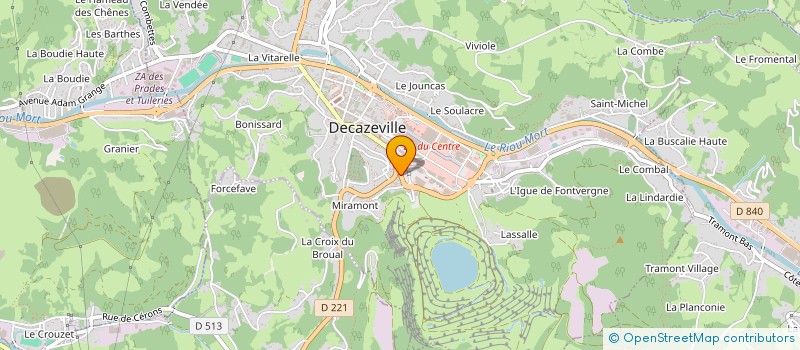 localisation de l'entreprise GERAUD  DECAZEVILLE