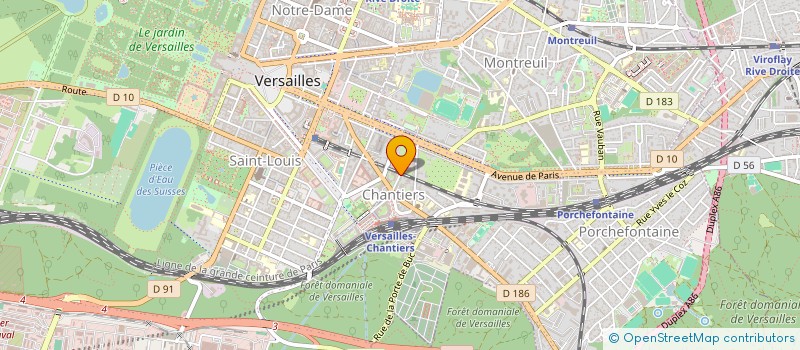 localisation de l'entreprise GERAUD à VERSAILLES