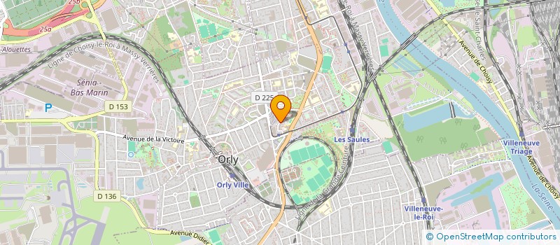 localisation de l'entreprise GERAUD ELEC 94  ORLY