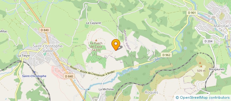 localisation de l'entreprise GERAULT HURLIN  SAINT-CHRISTOPHE-VALLON