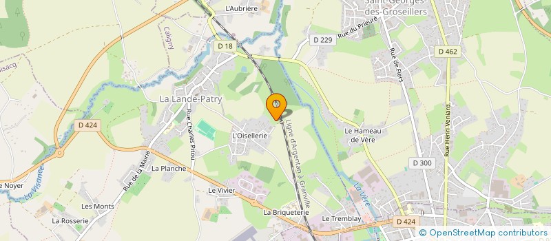 localisation de l'entreprise GERAULT IMMOBILIER à LA LANDE-PATRY