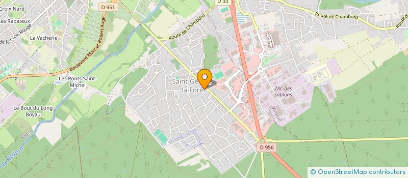 localisation de l'entreprise GERAZEN  SAINT GERVAIS LA FORET