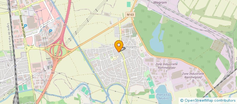 localisation de l'entreprise GERBA PEINTURES  REICHSTETT