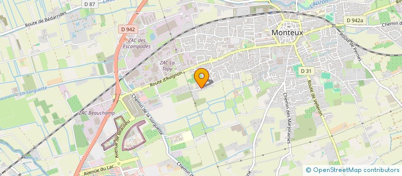 localisation de l'entreprise GERBAUD  MONTEUX