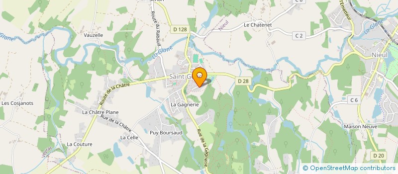 localisation de l'entreprise GERBAUD RAMONAGE FUMISTERIE  SAINT-GENCE