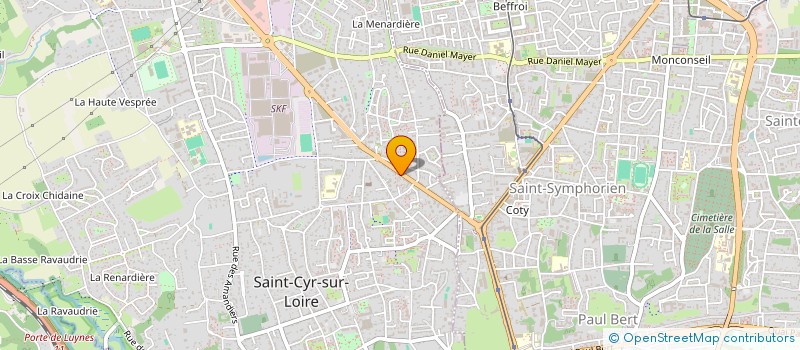 localisation de l'entreprise GERBAUD THIOLLET à SAINT-CYR-SUR-LOIRE