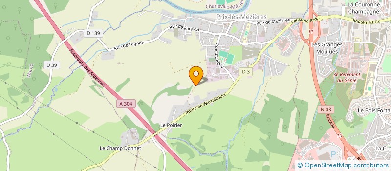 localisation de l'entreprise GERBAULT PASCAL à PRIX-LES-MEZIERES