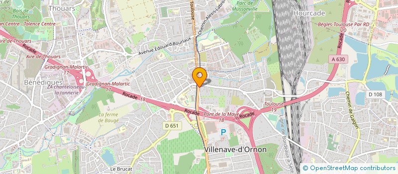 localisation de l'entreprise GERBEAU  VILLENAVE-D'ORNON