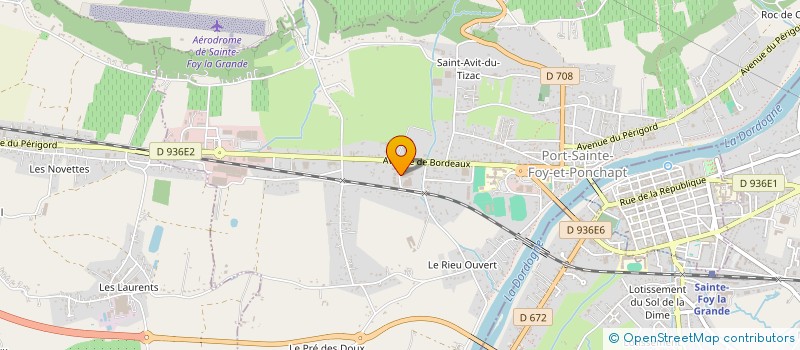 localisation de l'entreprise GERBEAU SA à PORT-SAINTE-FOY-ET-PONCHAPT