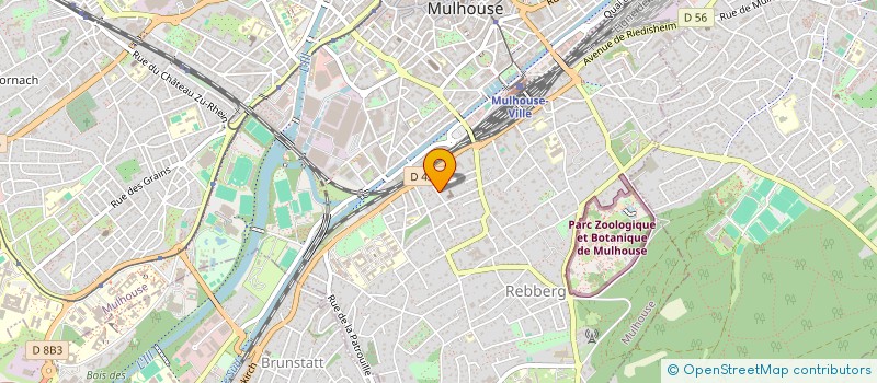 localisation de l'entreprise GERBER à MULHOUSE