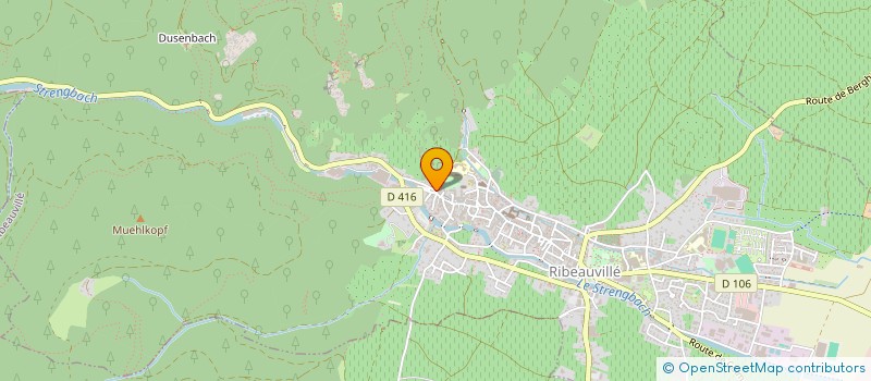 localisation de l'entreprise GERBER ET THOMANN ARCHITECTES  RIBEAUVILLE