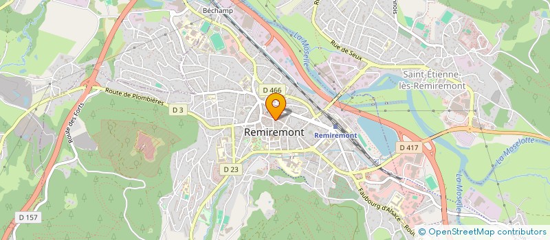 localisation de l'entreprise GERBERON  REMIREMONT