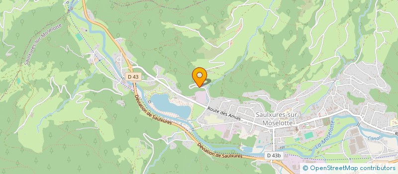 localisation de l'entreprise GERBOIS à SAULXURES-SUR-MOSELOTTE