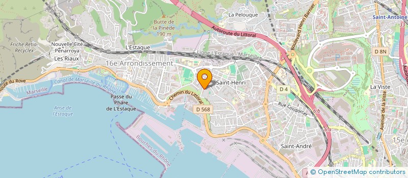 localisation de l'entreprise GERDECHE HOLDING  MARSEILLE 16EME