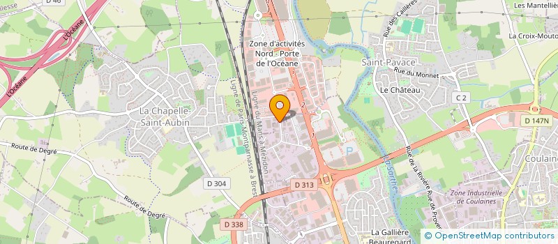 localisation de l'entreprise GERDEV  LA CHAPELLE-SAINT-AUBIN