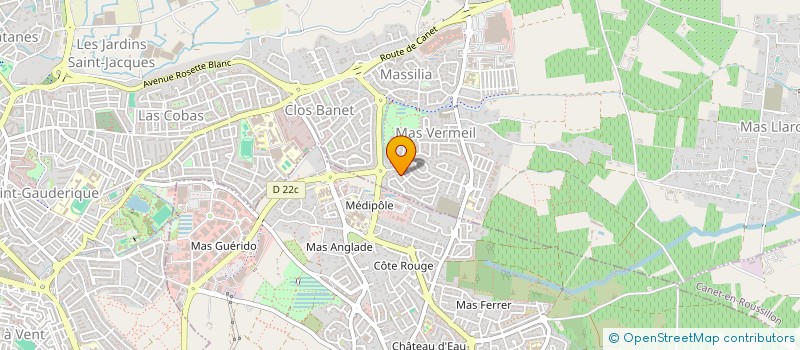 localisation de l'entreprise GERE  PERPIGNAN