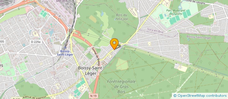localisation de l'entreprise GEREBAT à BOISSY-SAINT-LEGER