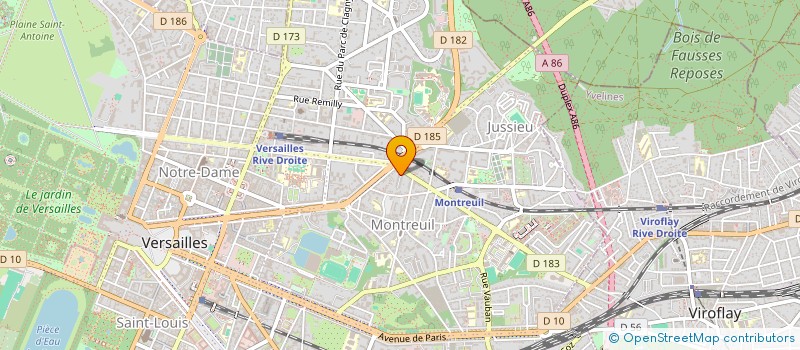 localisation de l'entreprise GERECO à VERSAILLES