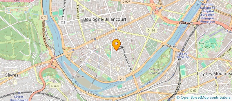 localisation de l'entreprise GERECOR à BOULOGNE-BILLANCOURT