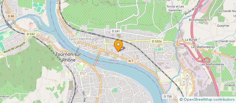 localisation de l'entreprise GERENE  TAIN-L'HERMITAGE