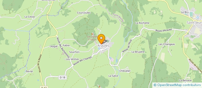 localisation de l'entreprise GERENTES à ARAULES