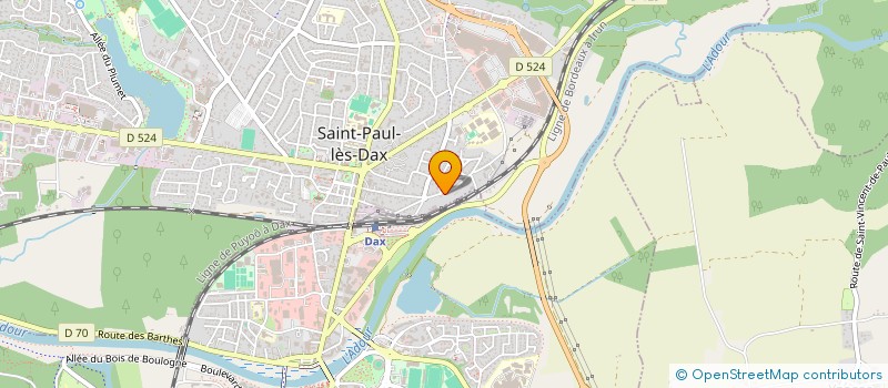 localisation de l'entreprise GERES CONSTRUCTIONS à SAINT-PAUL-LES-DAX