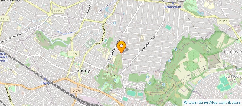 localisation de l'entreprise GERES GROUPEMENT EMPLOYEURS DU RESEAU à GAGNY