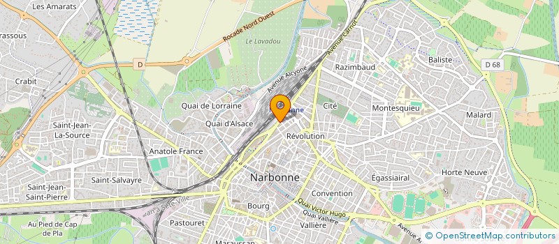 localisation de l'entreprise GEREVE  NARBONNE
