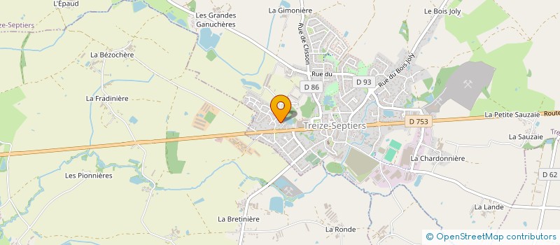 localisation de l'entreprise GERFAUD TEIGNE  TREIZE-SEPTIERS