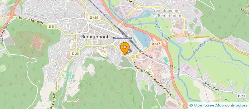 localisation de l'entreprise GERFO  REMIREMONT