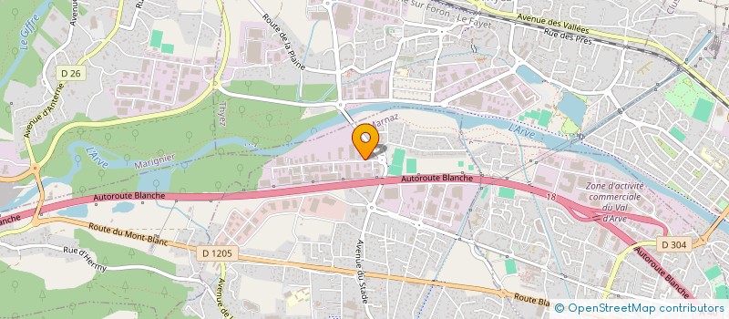 localisation de l'entreprise GERFON à MARNAZ