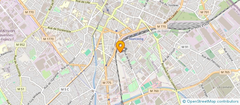 localisation de l'entreprise GERFRAN à TOURCOING