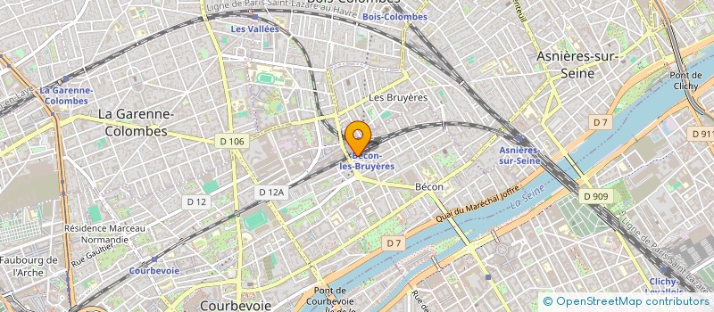 localisation de l'entreprise GERGO-VIA à COURBEVOIE