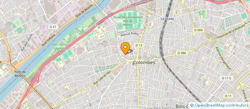 localisation de l'entreprise GERGODIS à COLOMBES
