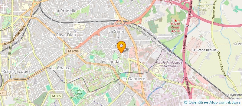 localisation de l'entreprise GERGOGROOVE  CLERMONT-FERRAND