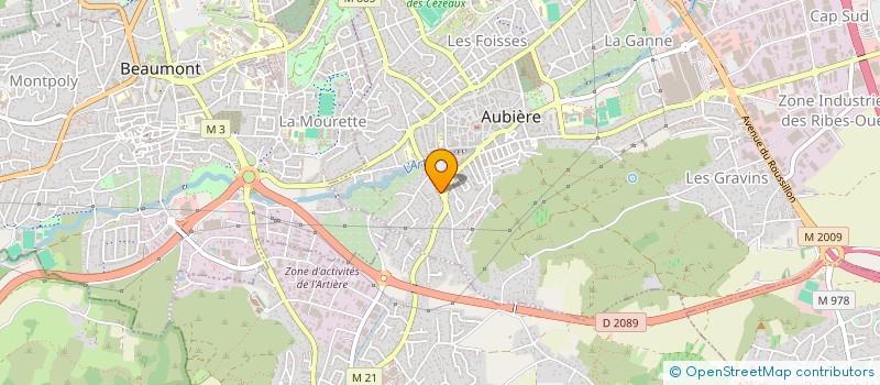 localisation de l'entreprise GERGOVY  FTM  AUBIERE