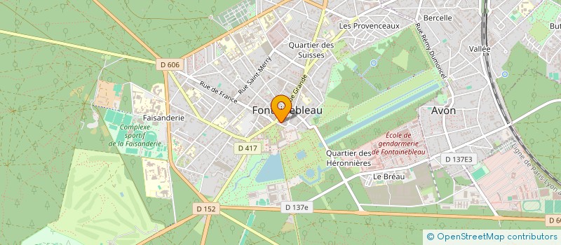 localisation de l'entreprise GERHAL IMMO à FONTAINEBLEAU
