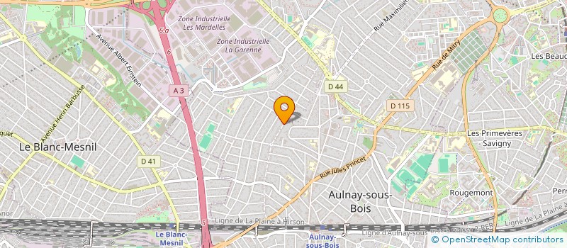 localisation de l'entreprise GERHEL à AULNAY-SOUS-BOIS