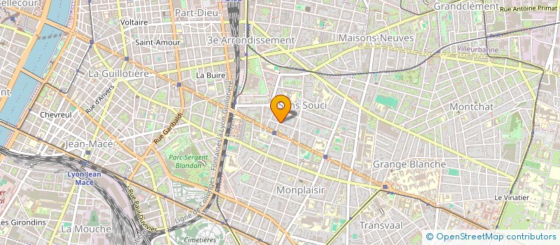 localisation de l'entreprise GERI.FR  LYON