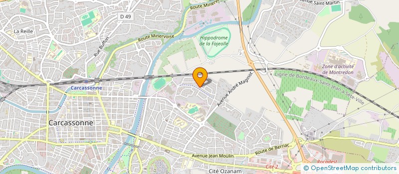 localisation de l'entreprise GERIA MEDIC INTERIM  CARCASSONNE