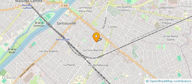 localisation de l'entreprise GERIADOM à SARTROUVILLE