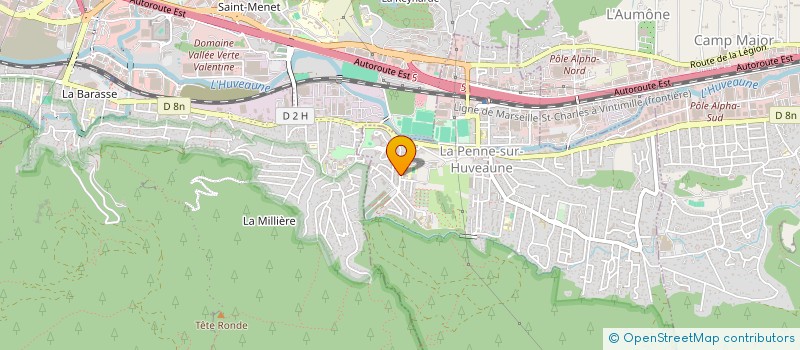 localisation de l'entreprise GERIASTAR à LA PENNE-SUR-HUVEAUNE