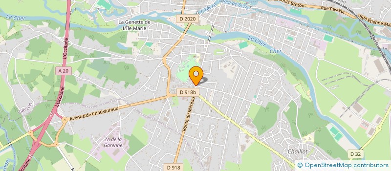 localisation de l'entreprise GERIATRIE ET RELATIONS HUMAINES  VIERZON