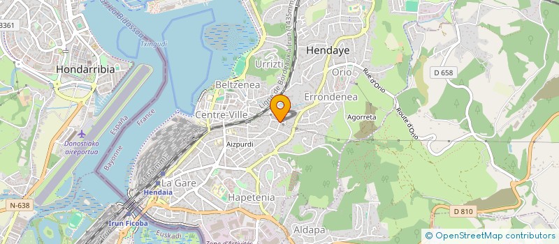 localisation de l'entreprise GERIAVET  HENDAYE