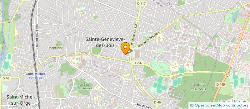 localisation de l'entreprise GERIC à SAINTE-GENEVIEVE-DES-BOIS