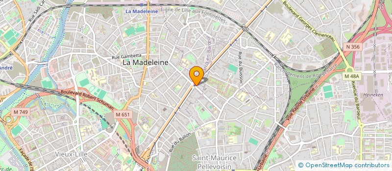 localisation de l'entreprise GERIMMO à LA MADELEINE
