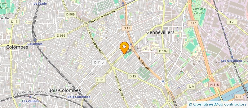 localisation de l'entreprise GERIN-DUCARDONNET  ASNIERES-SUR-SEINE