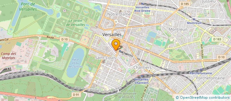 localisation de l'entreprise GERIN MERE ET FILS à VERSAILLES
