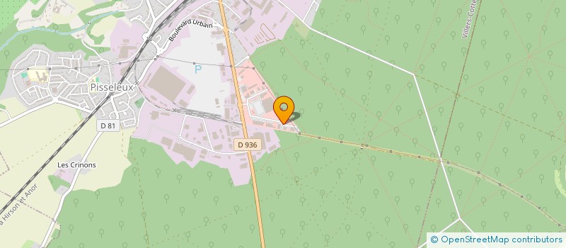 localisation de l'entreprise GERIS à VILLERS-COTTERETS