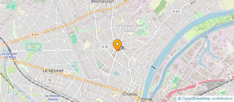 localisation de l'entreprise GERITEL FRANCE à CHATOU